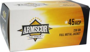 .45 ACP Ammunition (Armscor Precision Inc) 230 grain 100 Rounds
