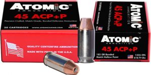 .45 ACP Ammunition (Atomic Ammunition) 185 grain 20 Rounds