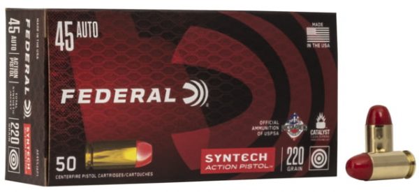 .45 ACP Ammunition (Federal Premium) 220 grain 50 Rounds