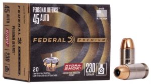 .45 ACP Ammunition (Federal Premium) 230 grain 20 Rounds