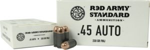 .45 ACP Ammunition (Red Army Standard) 230 grain 50 Rounds