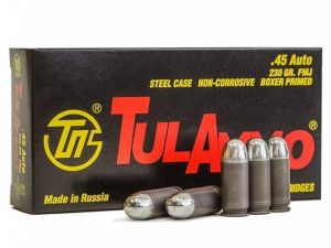 .45 ACP Ammunition (TulAmmo) 230 grain 50 Rounds
