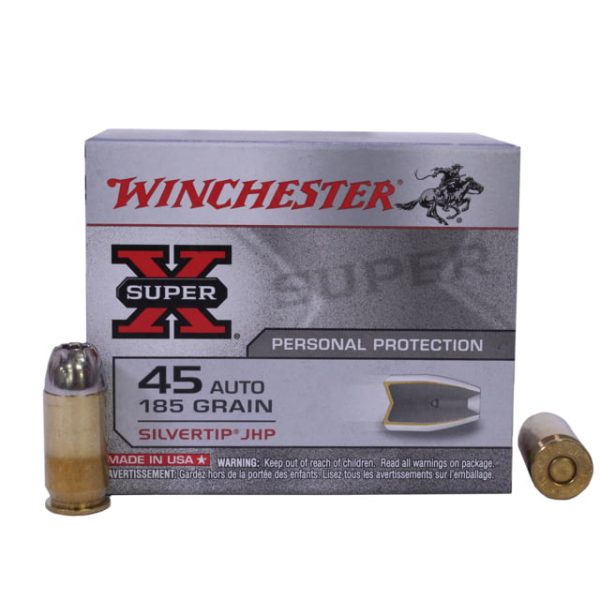 .45 ACP Ammunition (Winchester) 185 grain 20 Rounds