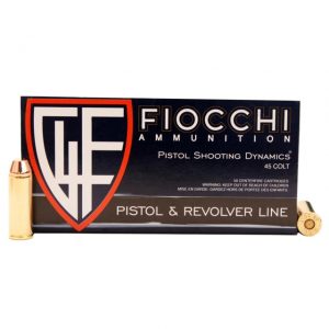 .45 Long Colt Ammunition (Fiocchi) 255 grain 50 Rounds