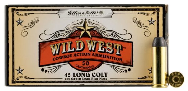 .45 Long Colt Ammunition (Sellier & Bellot) 250 grain 50 Rounds