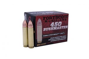 .450 Bushmaster Ammunition (Fort Scott Munitions) 250 grain 20 Rounds