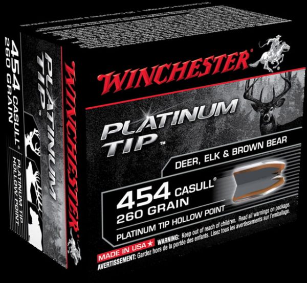 .454 Casull Ammunition (Winchester) 260 grain 20 Rounds