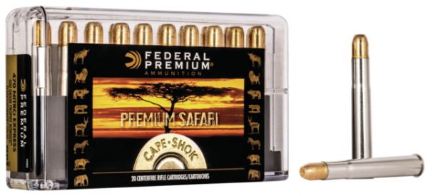 .470 Nitro Express Ammunition (Federal Premium) 500 grain 20 Rounds