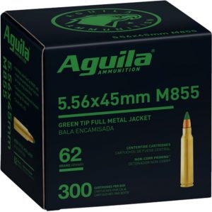 5.56x45mm NATO Ammunition (Aguila Ammunition) 62 grain 300 Rounds