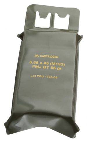 5.56x45mm NATO Ammunition (PPU) 55 grain 200 Rounds