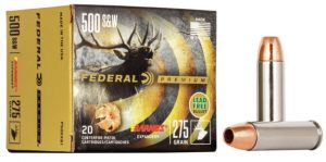 .500 S&W Magnum Ammunition (Federal Premium) 275 grain 20 Rounds