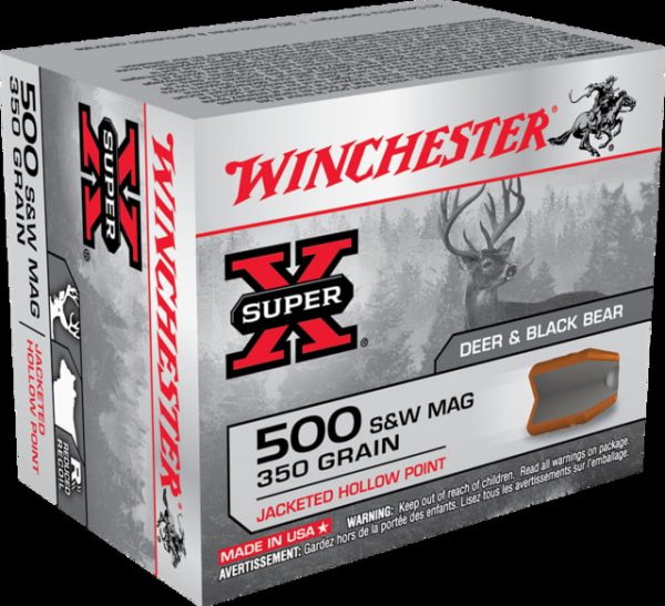 .500 S&W Magnum Ammunition (Winchester) 350 grain 20 Rounds