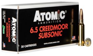 6.5mm Creedmoor Ammunition (Atomic Ammunition) 130 grain 20 Rounds