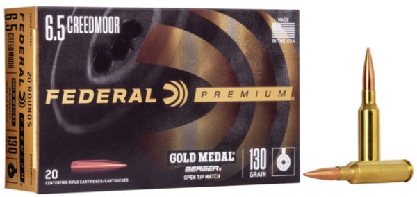 6.5mm Creedmoor Ammunition (Federal Premium) 130 grain 20 Rounds