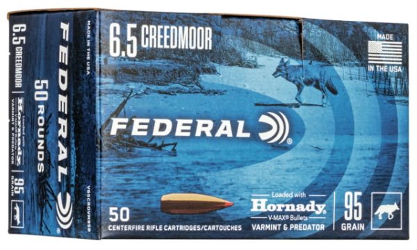6.5mm Creedmoor Ammunition (Federal Premium) 95 grain 50 Rounds