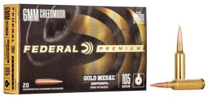 6mm Creedmoor Ammunition (Federal Premium) 105 grain 20 Rounds