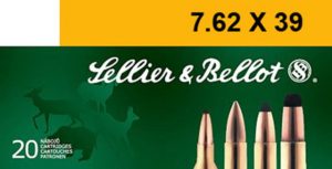 7.62x39mm Ammunition (Sellier & Bellot) 123 grain 20 Rounds