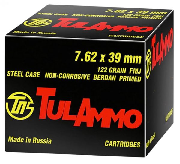 7.62x39mm Ammunition (TulAmmo) 122 grain 40 Rounds