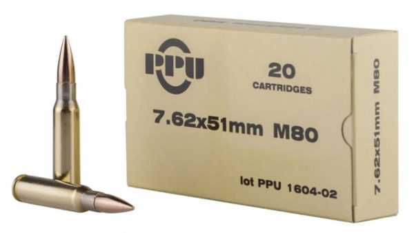 7.62x51mm Ammunition (PPU) 145 grain 20 Rounds