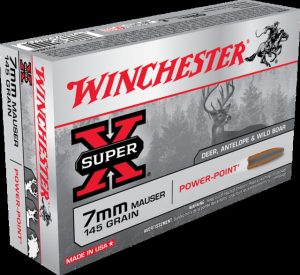 7mm Mauser Ammunition (Winchester) 145 grain 20 Rounds
