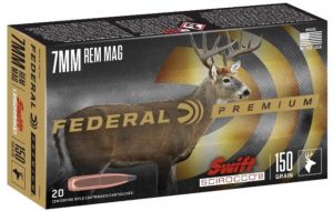 7mm Remington Magnum Ammunition (Federal Premium) 150 grain 20 Rounds