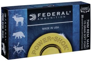 7mm Remington Magnum Ammunition (Federal Premium) 175 grain 20 Rounds