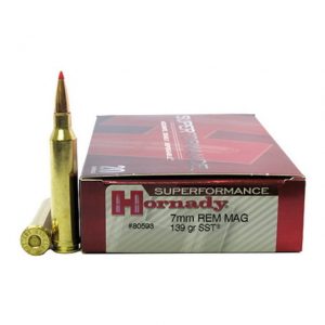 7mm Remington Magnum Ammunition (Hornady) 139 grain 20 Rounds