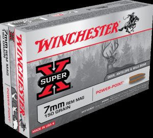 7mm Remington Magnum Ammunition (Winchester) 150 grain 20 Rounds