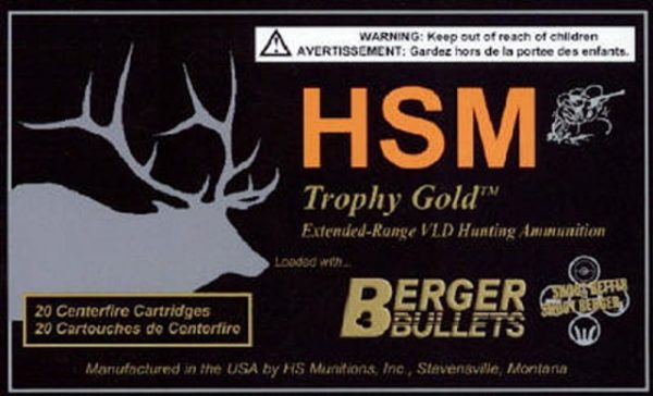 7mm Remington Ultra Magnum Ammunition (HSM Ammunition) 168 grain 20 Rounds