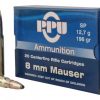 8mm Mauser Ammunition (PPU) 196 grain 20 Rounds