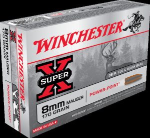 8x57mm Mauser Ammunition (Winchester) 170 grain 20 Rounds
