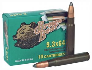 9.3x64mm Brenneke Ammunition (Brown Bear) 268 grain 10 Rounds