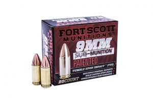 9mm Caliber Ammunition (Fort Scott Munitions) 125 grain 20 Rounds