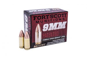 9mm Caliber Ammunition (Fort Scott Munitions) 80 grain 20 Rounds