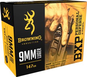 9mm Luger Ammunition (Browning) 147 grain 20 Rounds