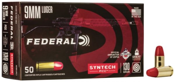 9mm Luger Ammunition (Federal Premium) 130 grain 50 Rounds