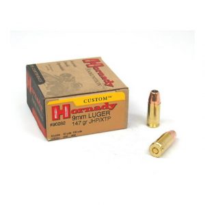 9mm Luger Ammunition (Hornady) 147 grain 25 Rounds