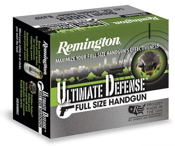 9mm Luger Ammunition (Remington) 124 grain 20 Rounds