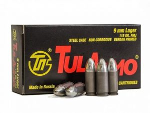 9mm Luger Ammunition (TulAmmo) 115 grain 50 Rounds