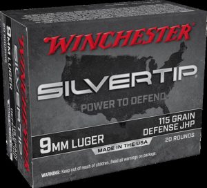 9mm Luger Ammunition (Winchester) 115 grain 20 Rounds