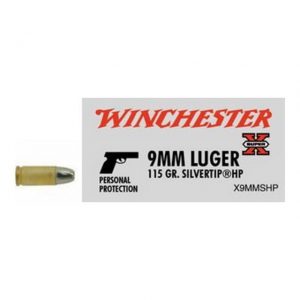 9mm Luger Ammunition (Winchester) 115 grain 50 Rounds