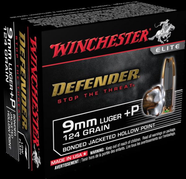 9mm Luger Ammunition (Winchester) 124 grain 20 Rounds