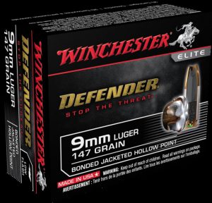 9mm Luger Ammunition (Winchester) 147 grain 20 Rounds