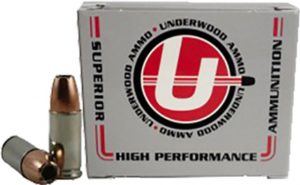 9mm +P , 9x19mm Parabellum Ammunition (Underwood Ammo) 124 grain 20 Rounds