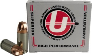 9mm +P , 9x19mm Parabellum Ammunition (Underwood Ammo) 90 grain 20 Rounds