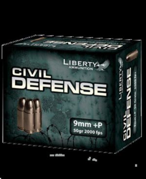 9mm +P Ammunition (Liberty Ammunition) 50 grain 20 Rounds
