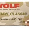 9x18mm Makarov Ammunition (Wolf Ammo) 94 grain 1000 Rounds
